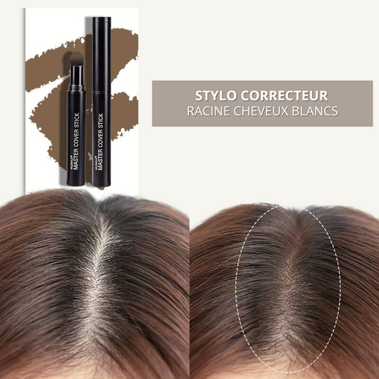 Stylo Correcteur Racines pour repousses cheveux blancs